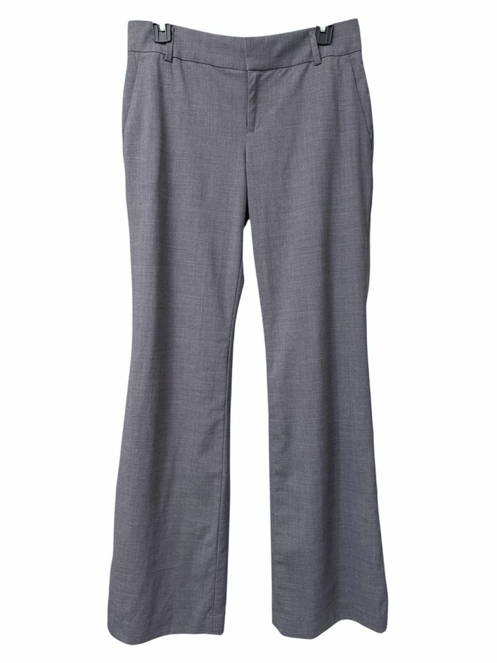 Banana Republic Women’s Wool Blend MARTIN FIT Dress Pants Gray Flare SZ4 Stretch